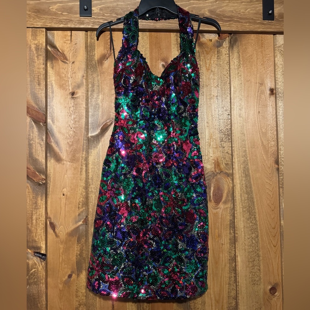 Alyce designs vintage sequin dress